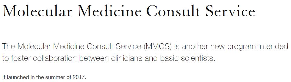 Molecular Medicine Consult Service